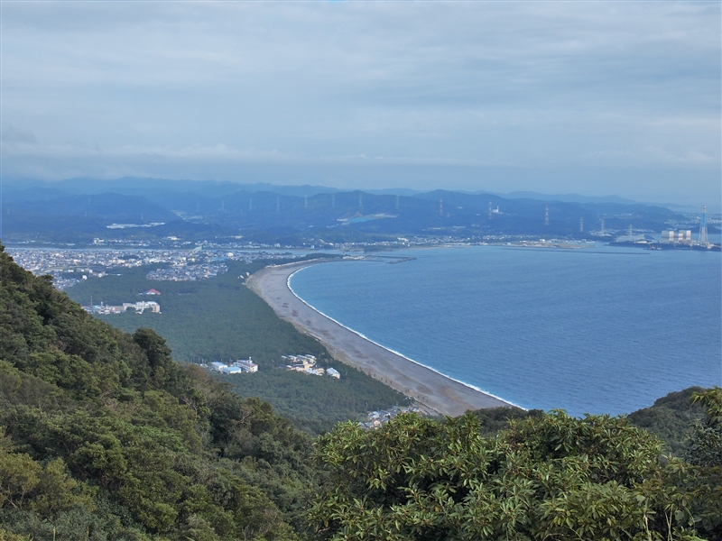 西山ピクニック緑地展望台（和歌山県日高町）標高300ｍからの眺め